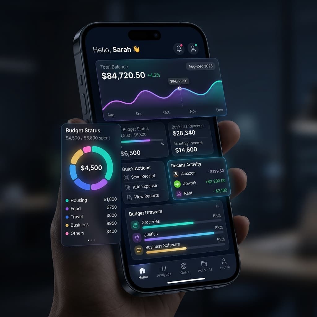 MyFinance Dashboard Mockup